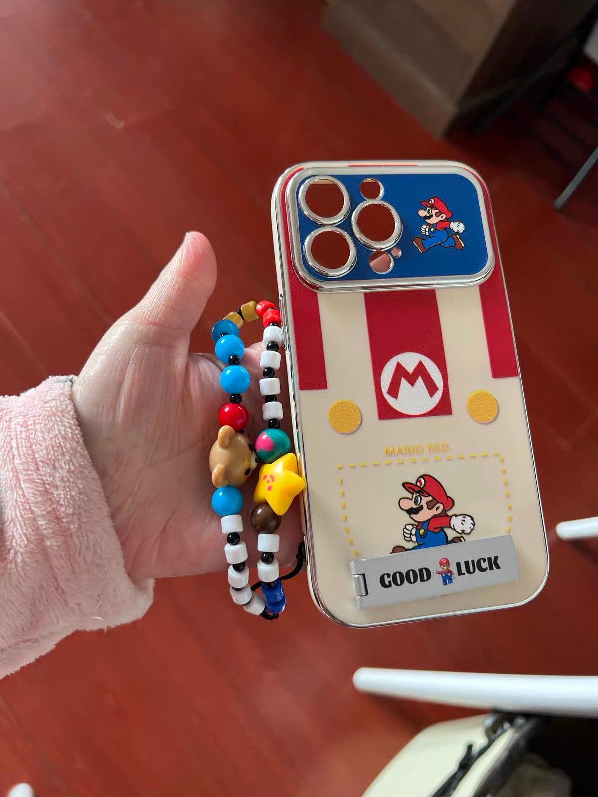 Cute Pocket Mario Phone Case & Bracelet for iPhone