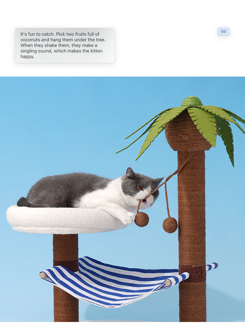 Palm Tree Island Cat Bed - Cutier Store