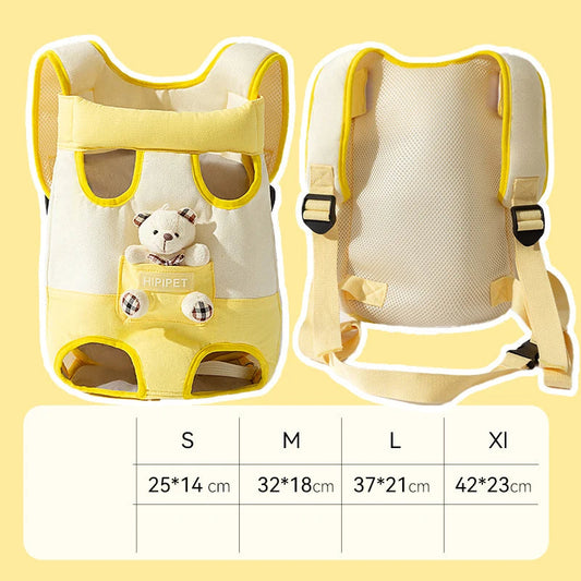 Pet travel Backpack Dog Bag Back Chest - Cutier Store