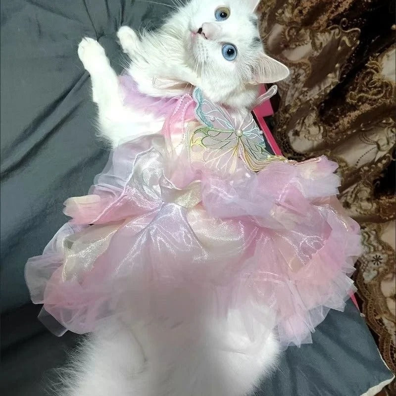 Cat and Dog Princess Butterfly Skirt Dress - Cutier Store