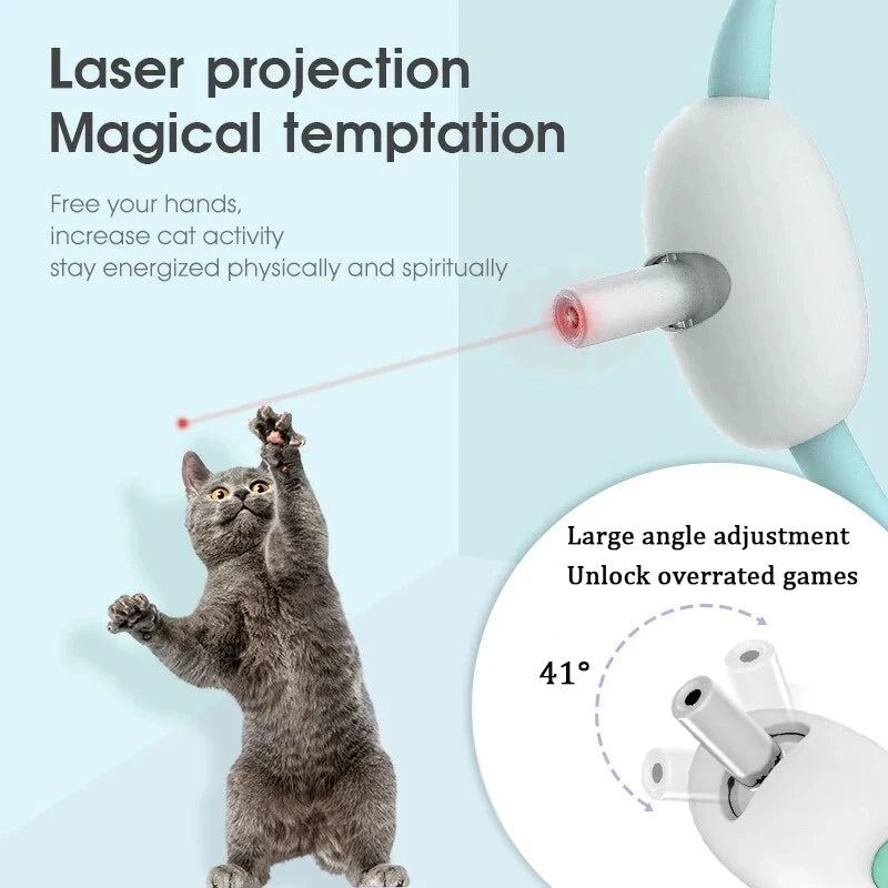 Cat laser head collar stick toy - Cutier Store