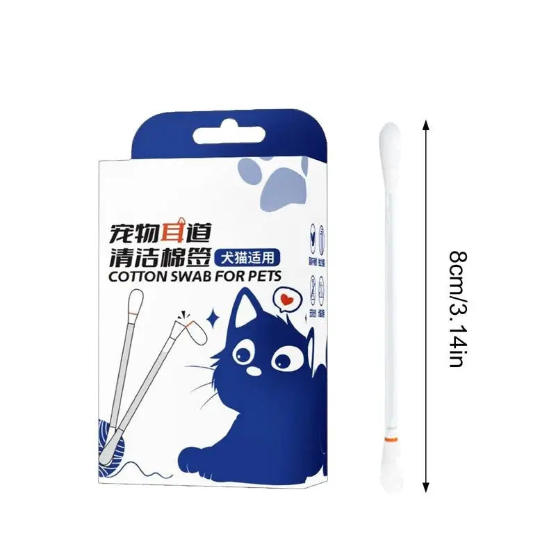 Dog Ear Cleaning Cotton Swabs,Multipurpose Ear Cleaning Cotton Swabs - 50PCS - Cutier Store