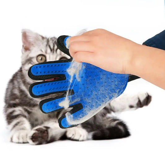 Pet Hair Cleaning Silicone Cat stroking Grooming Gloves - Cutier Store