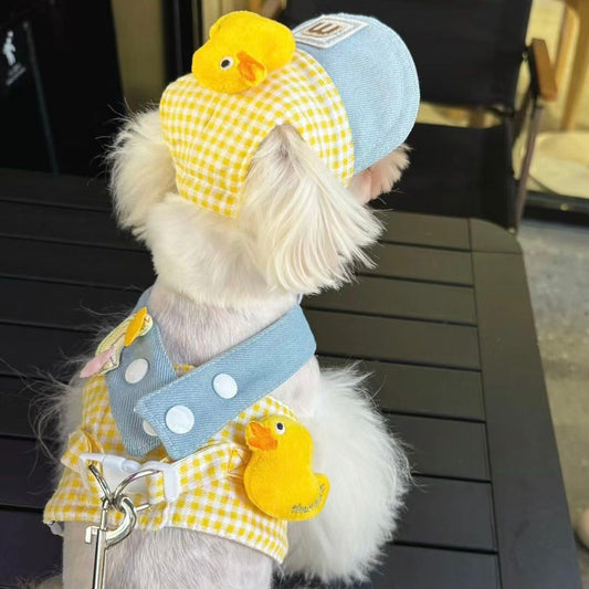 Cute Duck Pet Hat Harness set - Cutier Store