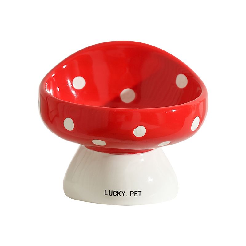 Mushroom Cat bowl ceramic large Cutier Store
