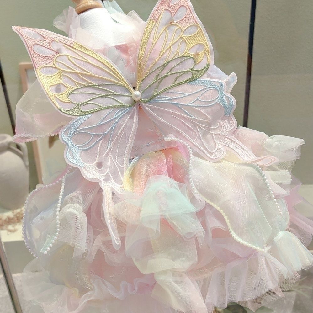 Cat and Dog Princess Butterfly Skirt Dress - Cutier Store