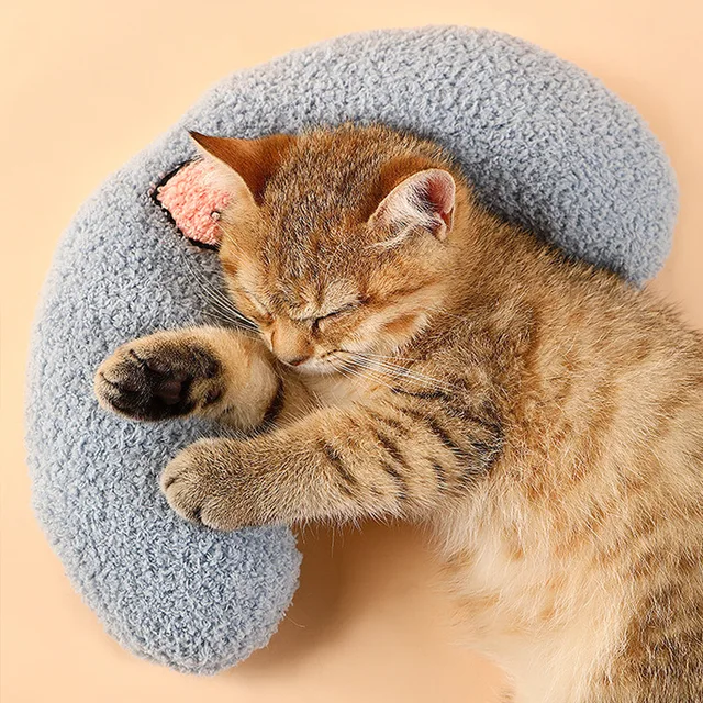 Cute Sleeping Cat Dog Soft Pillow Pet Pillow - Cutier Store