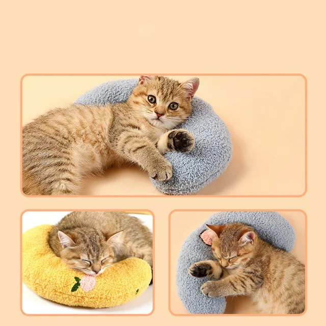 Cute Sleeping Cat Dog Soft Pillow Pet Pillow - Cutier Store