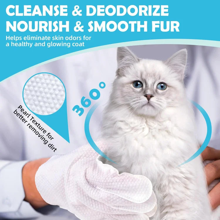 Pet Grooming Glove Wipes for Dogs & Cats 6PCS - Cutier Store
