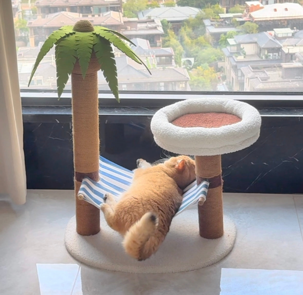 Palm Tree Island Cat Bed - Cutier Store