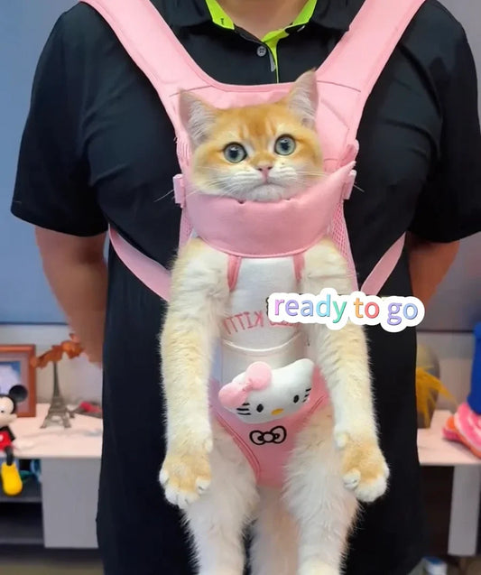 Cute Cartoon Front-Facing Pet Carrier Backpack