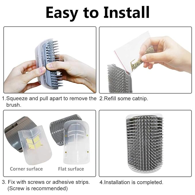 Self grooming corner scratching brush - Cutier Store