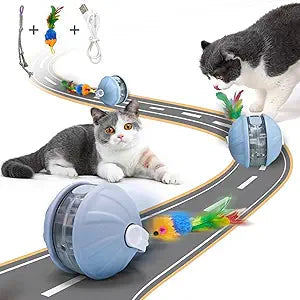 Cat smart interactive feather rolling ball - Cutier Store