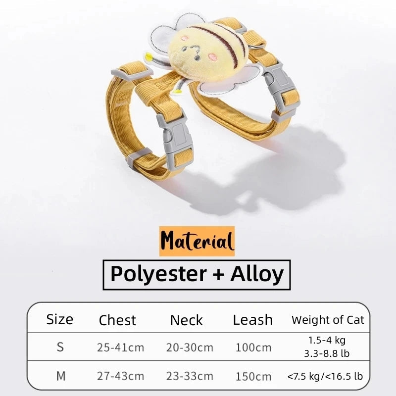 Butterfly Cat Bee Harness - Cutier Store