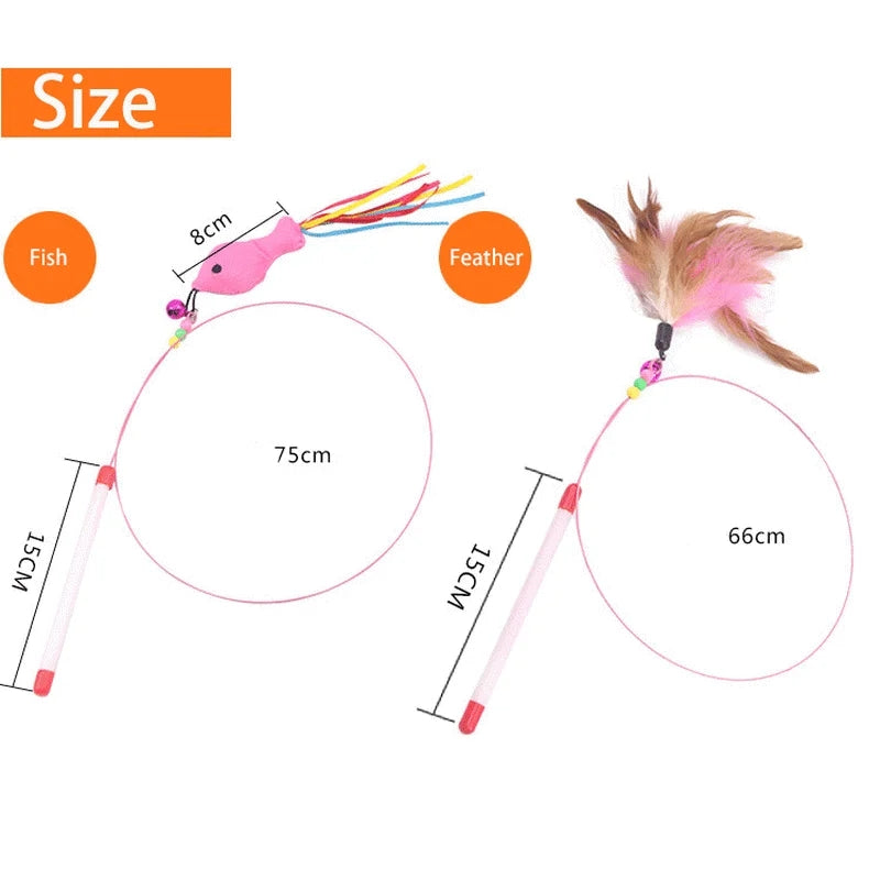 Feather Cat stick Toy - Cutier Store