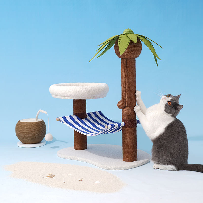 Palm Tree Island Cat Bed - Cutier Store