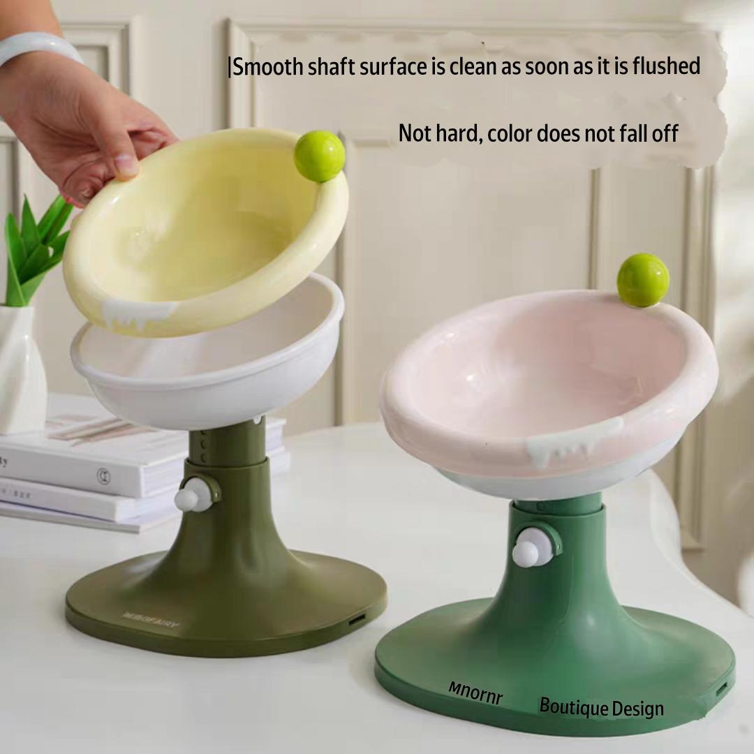 Adjustable Pet cute bouquet style Cat anti spill Bowl - Cutier Store