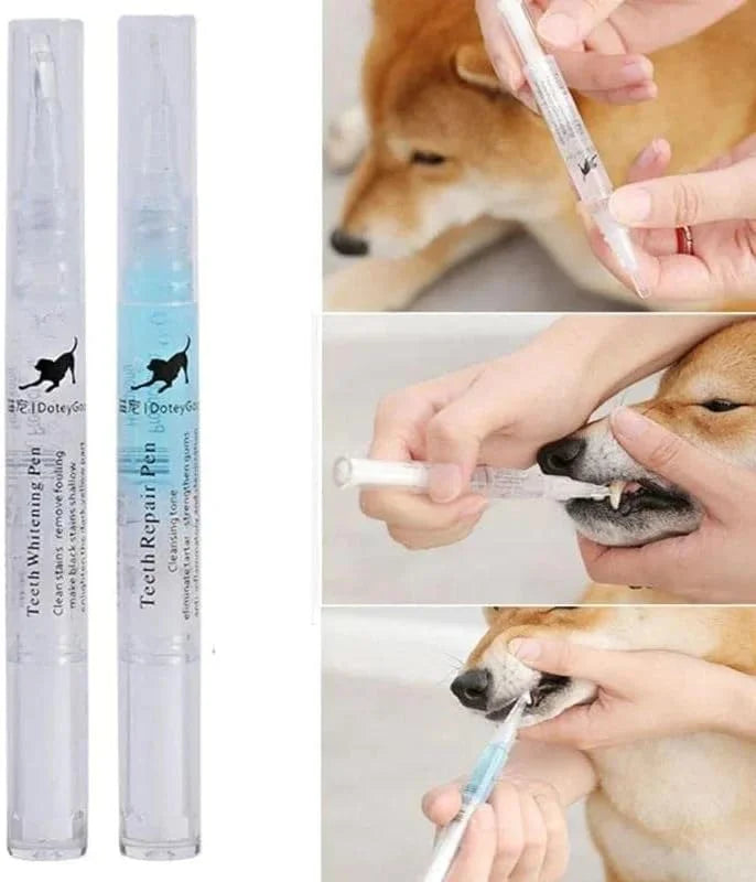 Cat & Dog Toothbrush Pen Repairing Kit, Pet Teeth Cleaning Pen for Dental Care, - Cutier Store