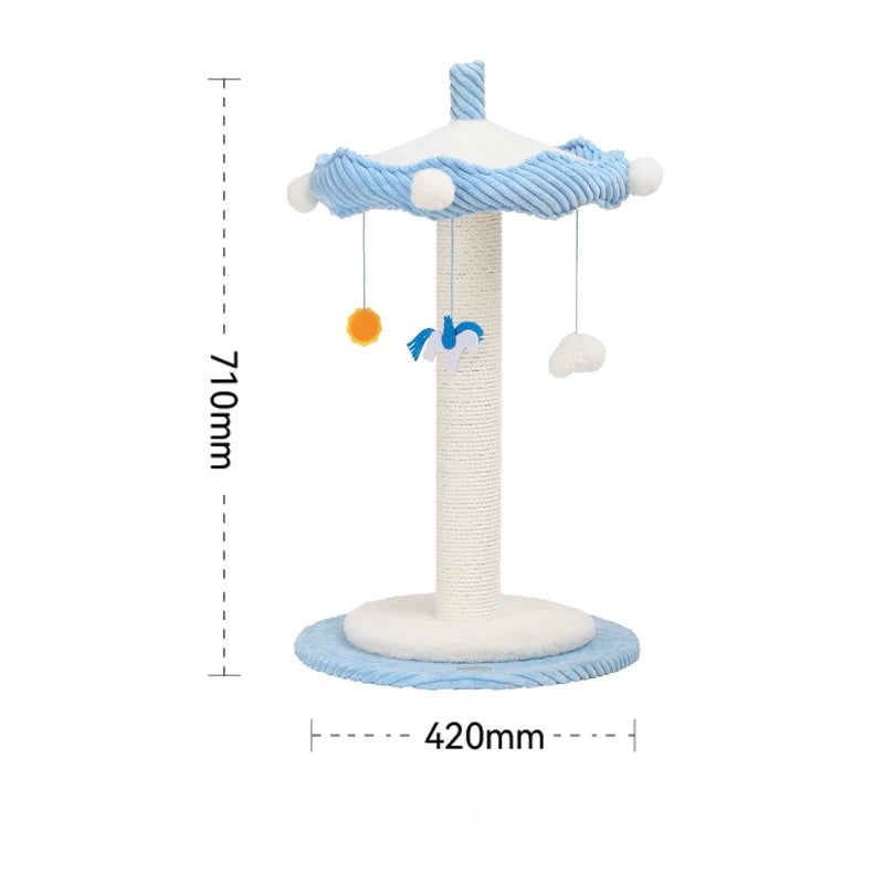 Magical Spinning carousel cat tower