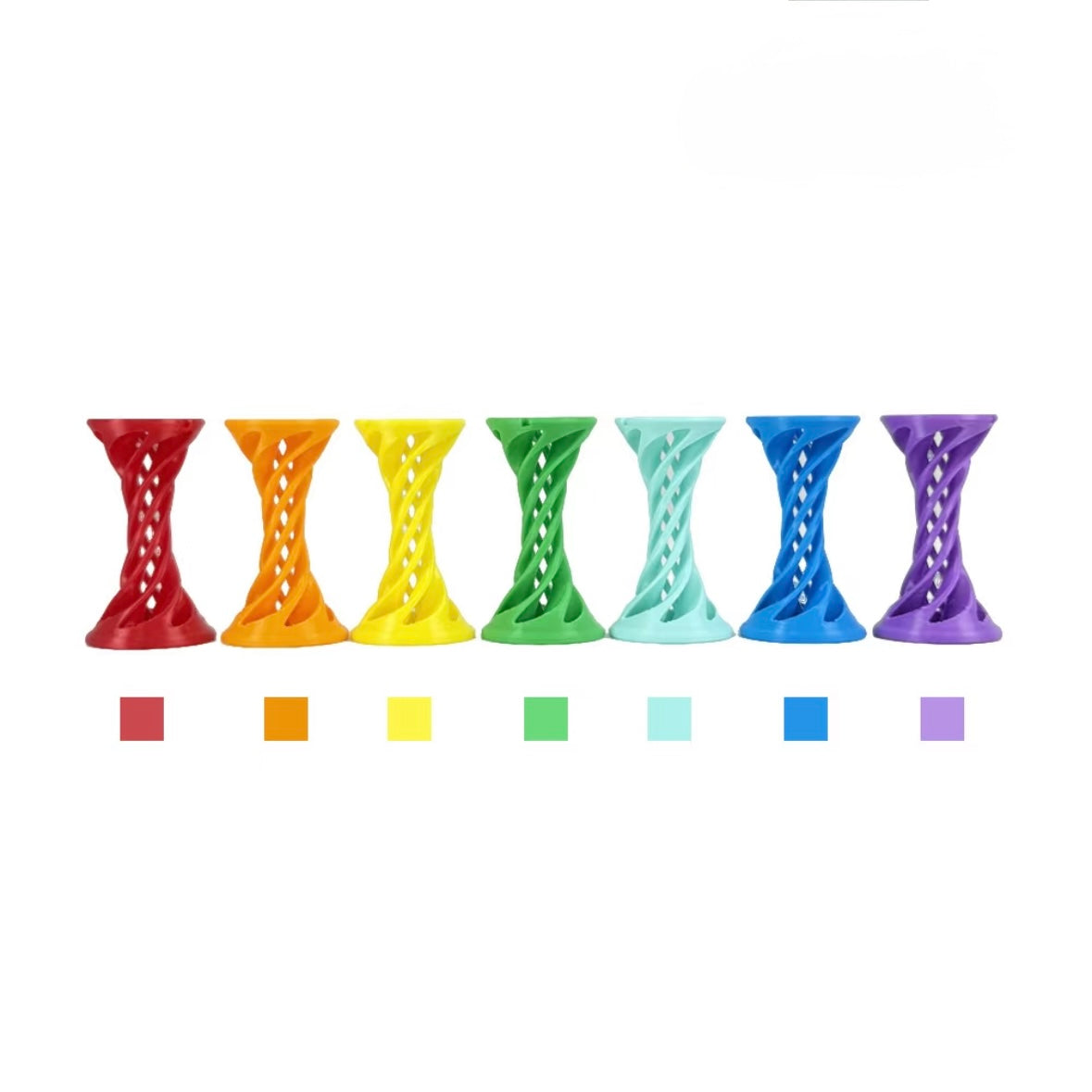 3D Printed Rainbow Spiral Toy