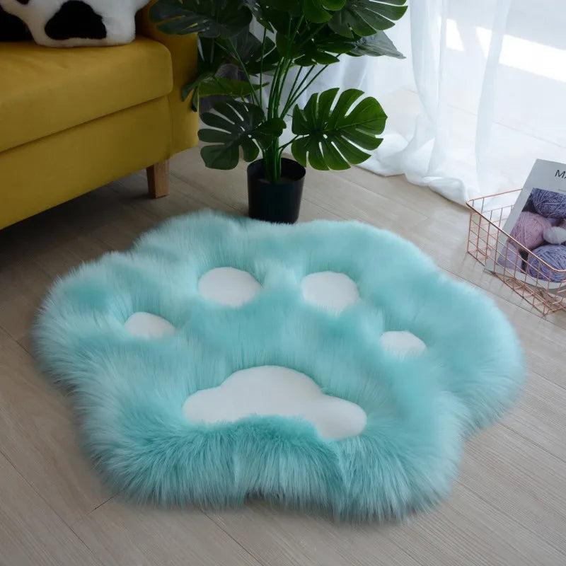 Cute Cat Paw Plush Carpet rag - Cutier Store