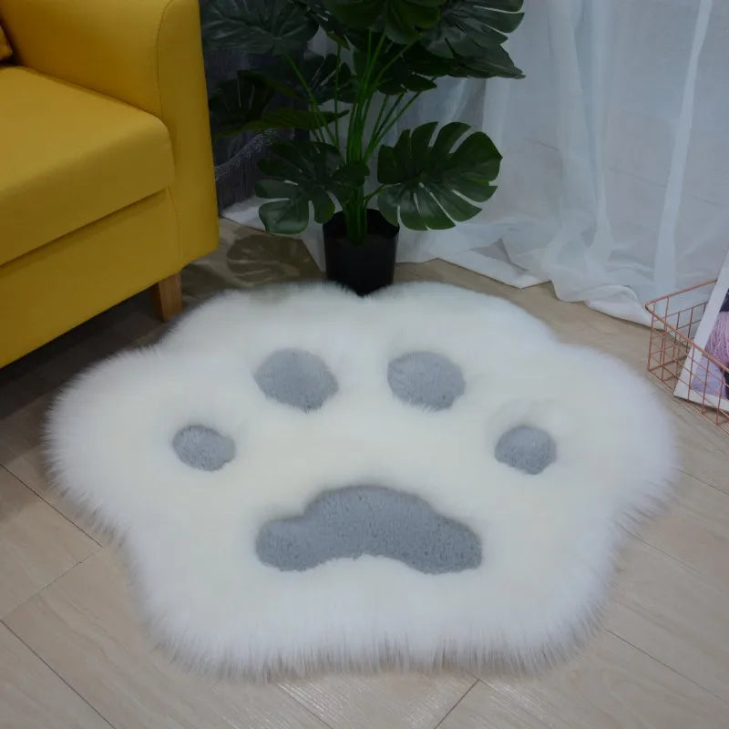 Cute Cat Paw Plush Carpet rag - Cutier Store