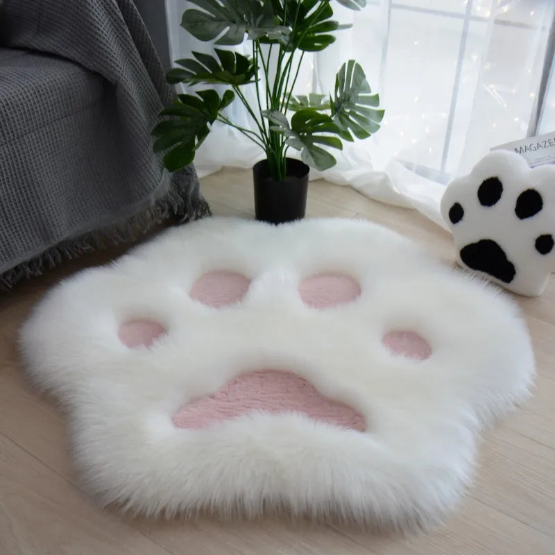 Cute Cat Paw Plush Carpet rag - Cutier Store