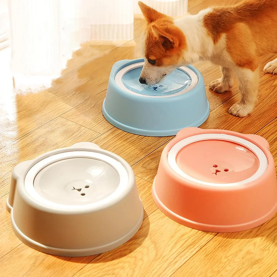 Pet anti splash water bowl