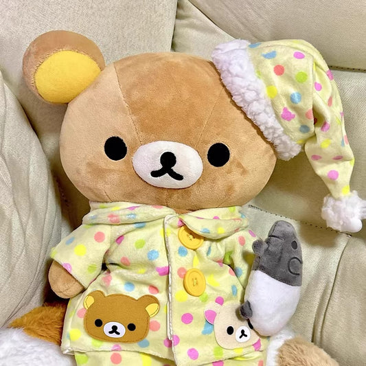High-Quality Rilakkuma Bear Soft Toy with Pajamas