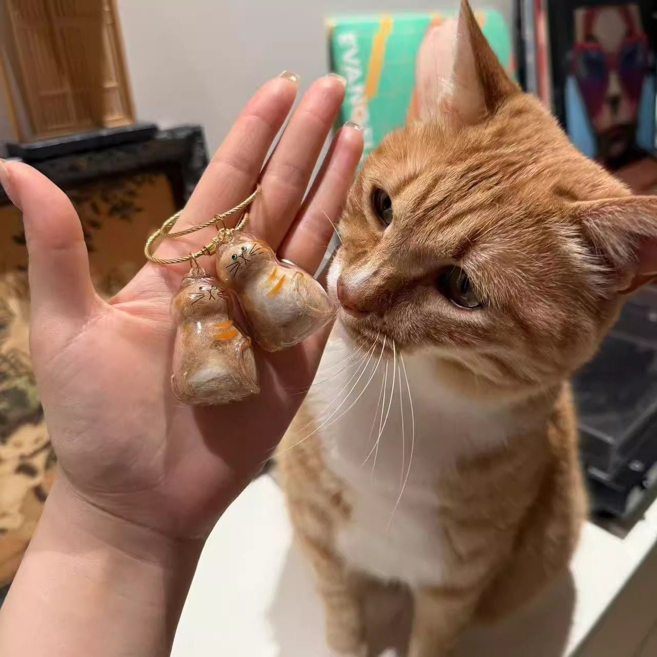 Cat Hair Keepsake Capsule Pendant Keychain - Cutier Store