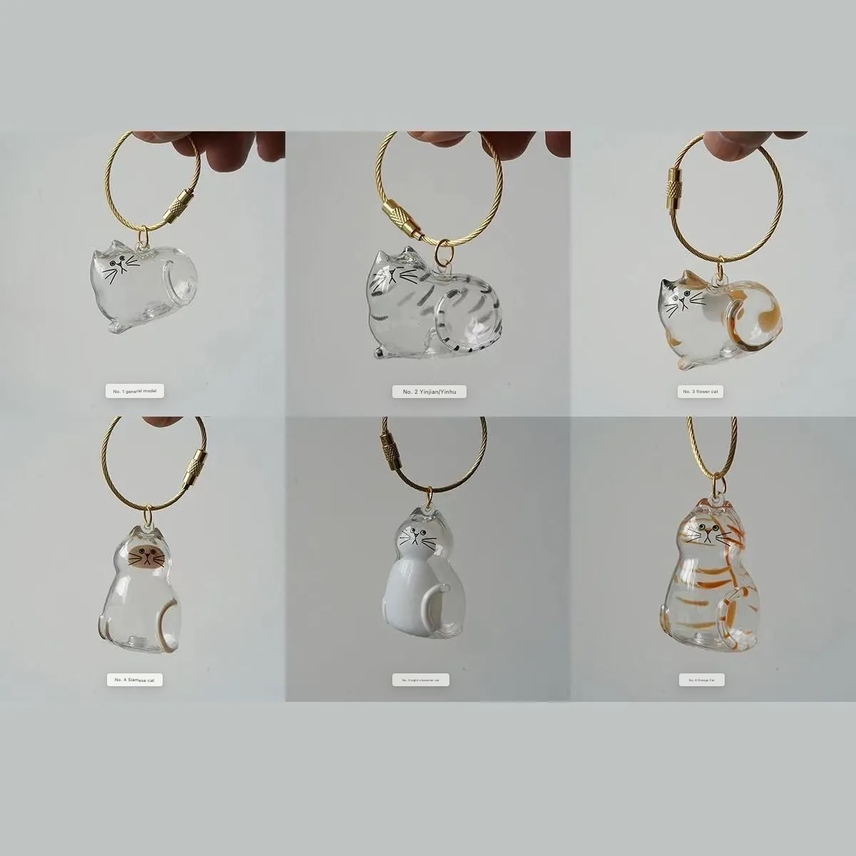 Cat Hair Keepsake Capsule Pendant Keychain - Cutier Store