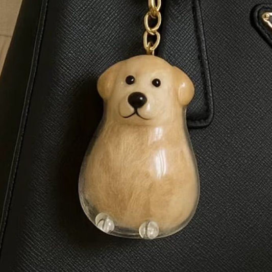 Dog Hair Keepsake Keychain – Memory Capsule Pendant - Cutier Store