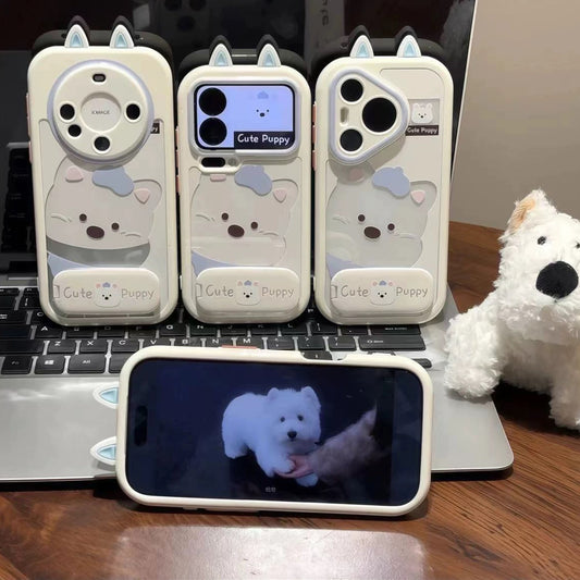 Cute ears pup iPhone stand Case
