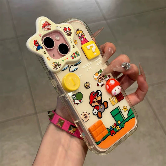 Cute Cartoon Super Mario game iPhone Case