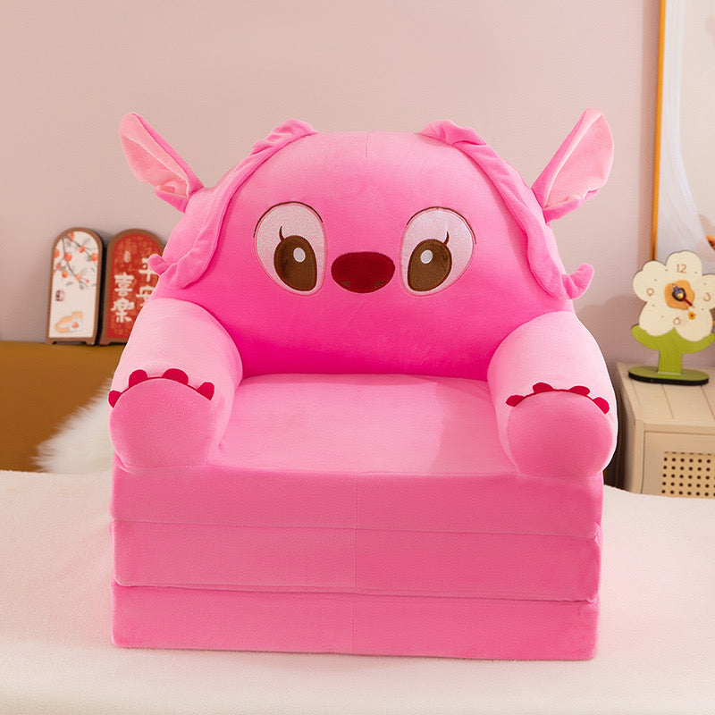 Cute plush kids cozy sofa