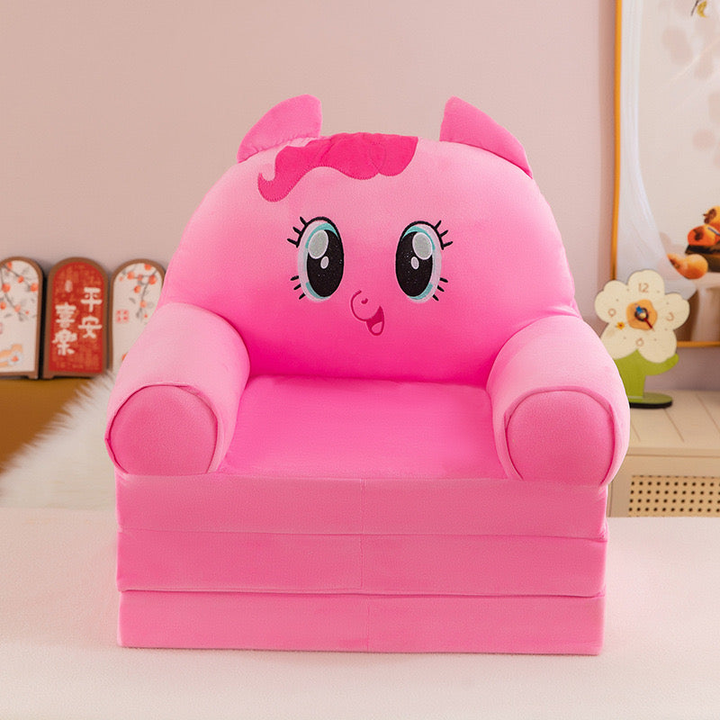 Cute plush kids cozy sofa