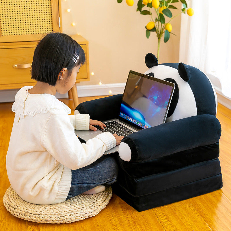 Cute plush kids cozy sofa
