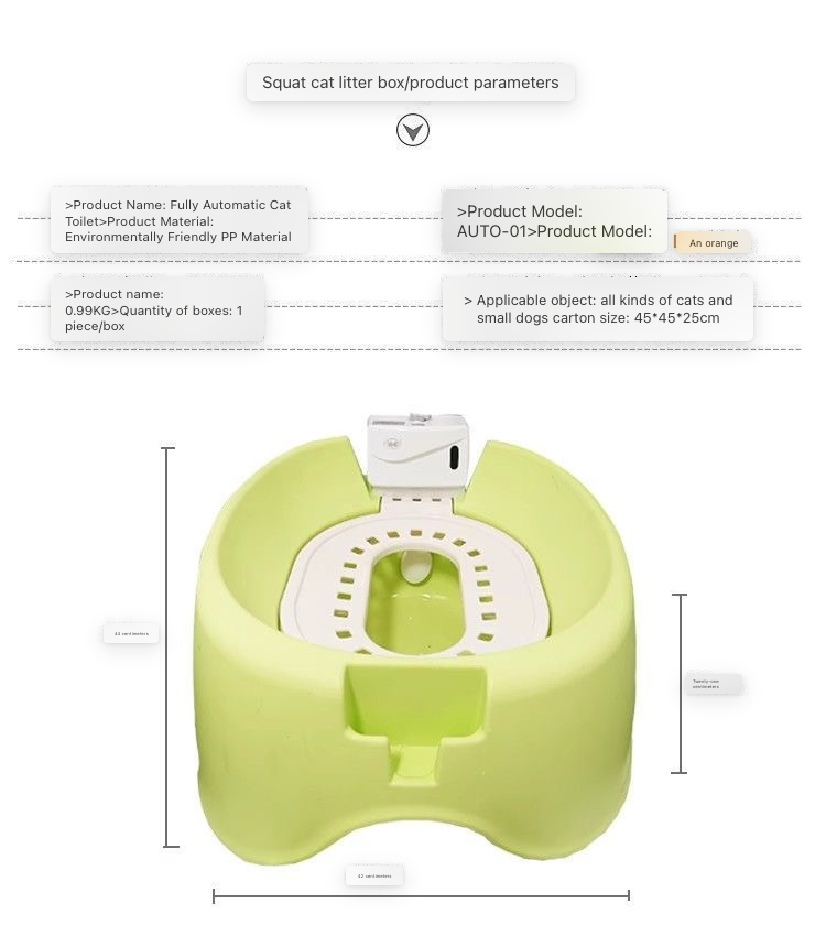 Luxury Automatic Flushing Cat Toilet