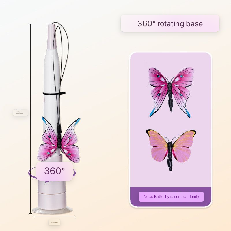 Butterfly Cat Teasing Suction Stick toy