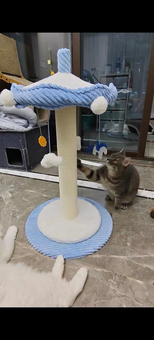 Magical Spinning carousel cat tower
