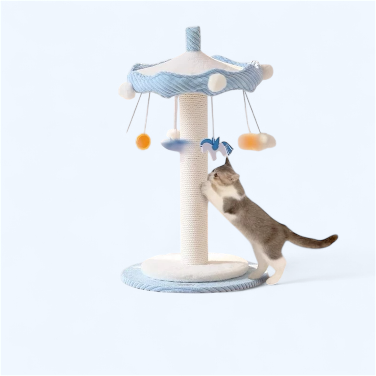 Magical Spinning carousel cat tower