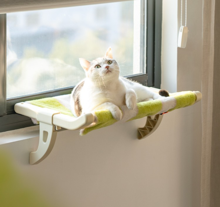 Hanging Bedside Cat Bed – Space-Saving Pet Hammock for Cats & Small Dogs