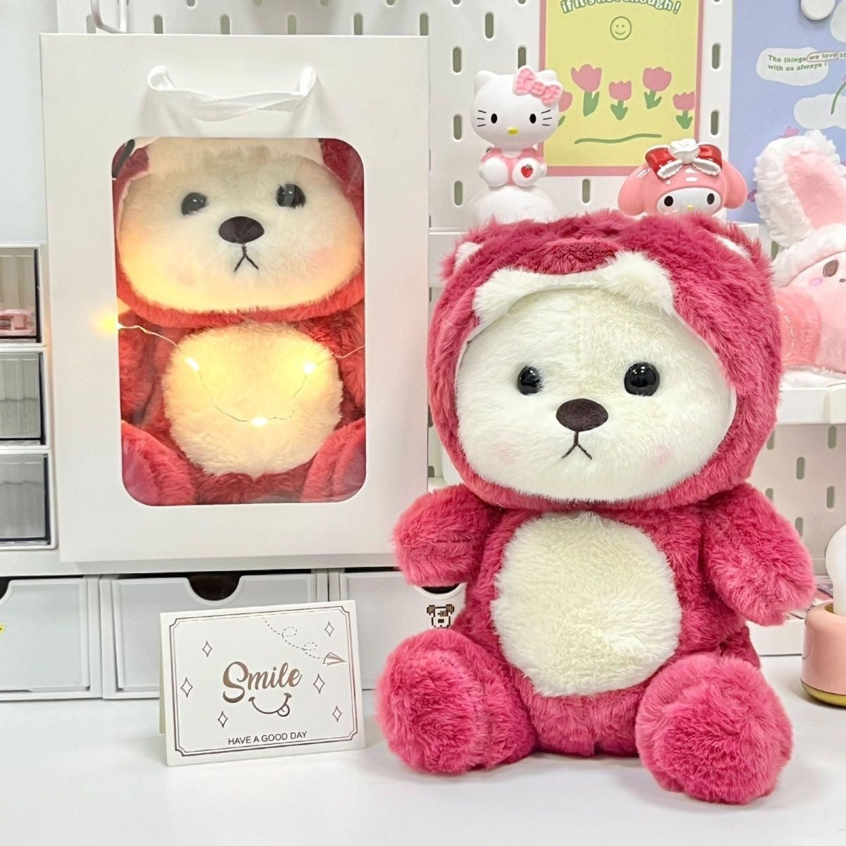 Plush Christmas Bear Doll