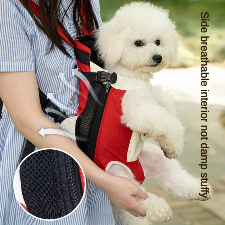 Ergonomic Four-Legged Outdoor Pet Carrier Backpack