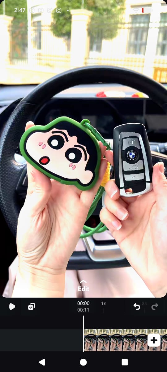 Cute Cartoon Face Silicone Key Cover