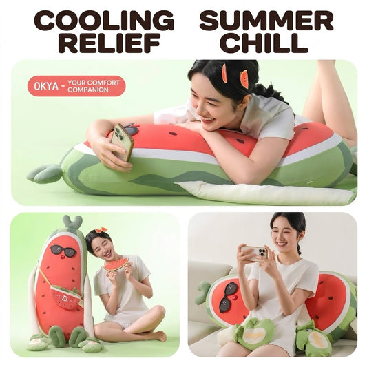 Giant Watermelon Plush Body Pillow