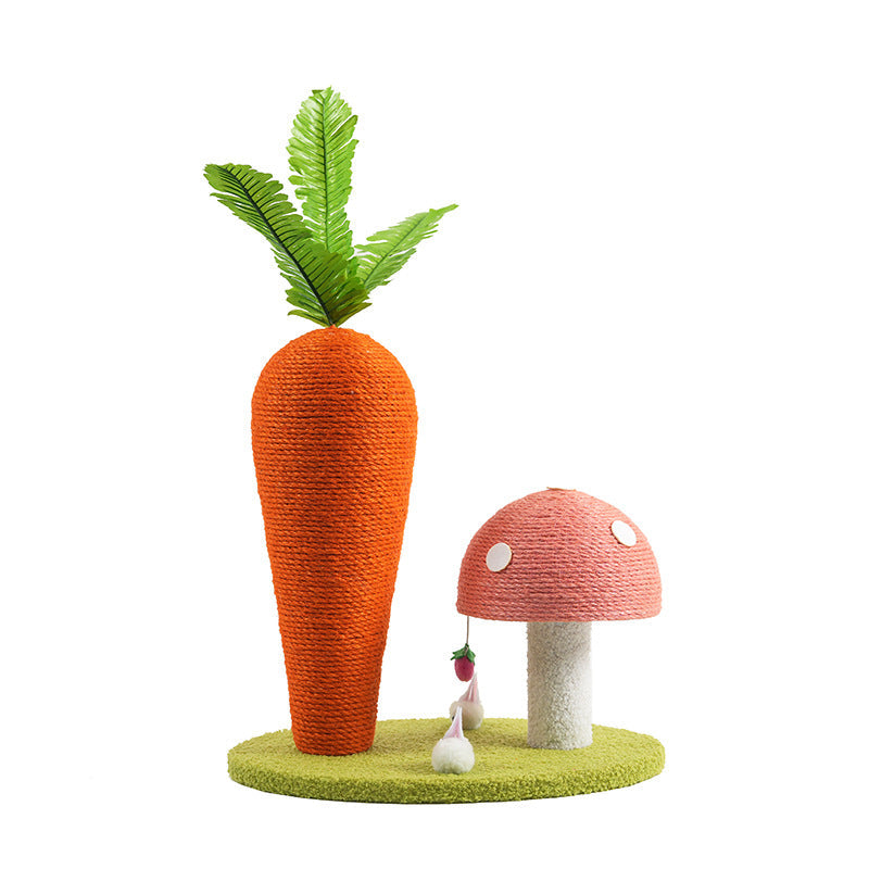 Cat Scratching Board Carrot Mushrooms 🍄😮 - Cutier Store