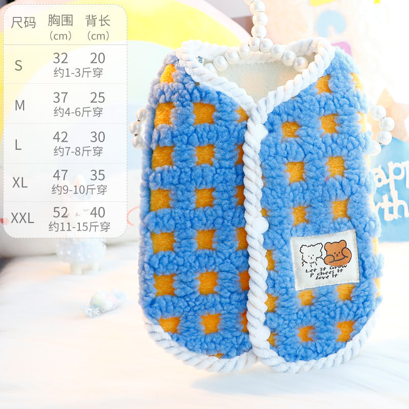 Thick Cotton Dog & Cat Vest - Warm Velvet Coat for Small Pets | cutierstore.com - Cutier Store