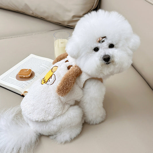 Cute New Fleece-lined Pet Dog Cat Teddy Bitter Bear lVest - Cutier Store