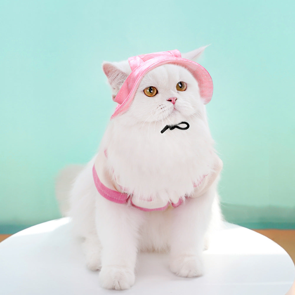 Dog Cat Sun-proof Anti-tightening Hat Anti-release Ear Adjustable - Cutier Store